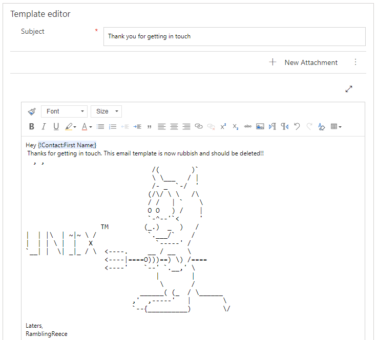 Email Template in Production environment, looking very different